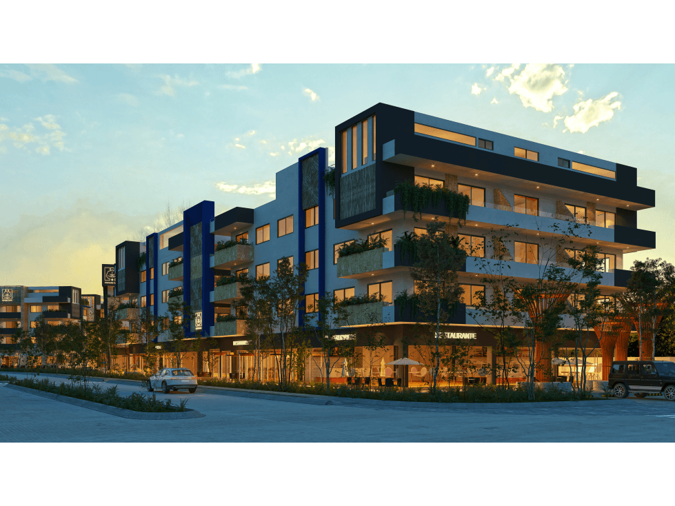 Departamento en Venta en zona comercial de Aldea Zama Tulum - 1