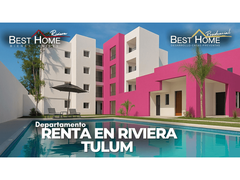 Se renta Departamentos en Riviera Tulum2 y 3 Recámaras Equipados - 1
