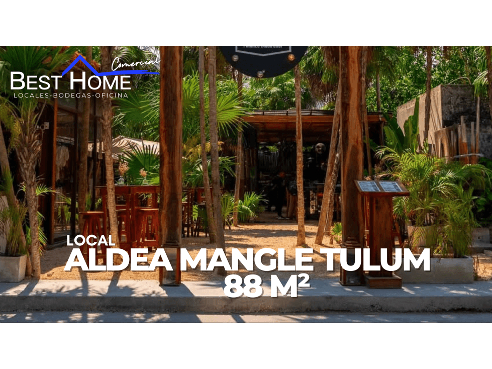 SE renta Local comercial de 88 m² en Aldea Mangle - TULUM - 1