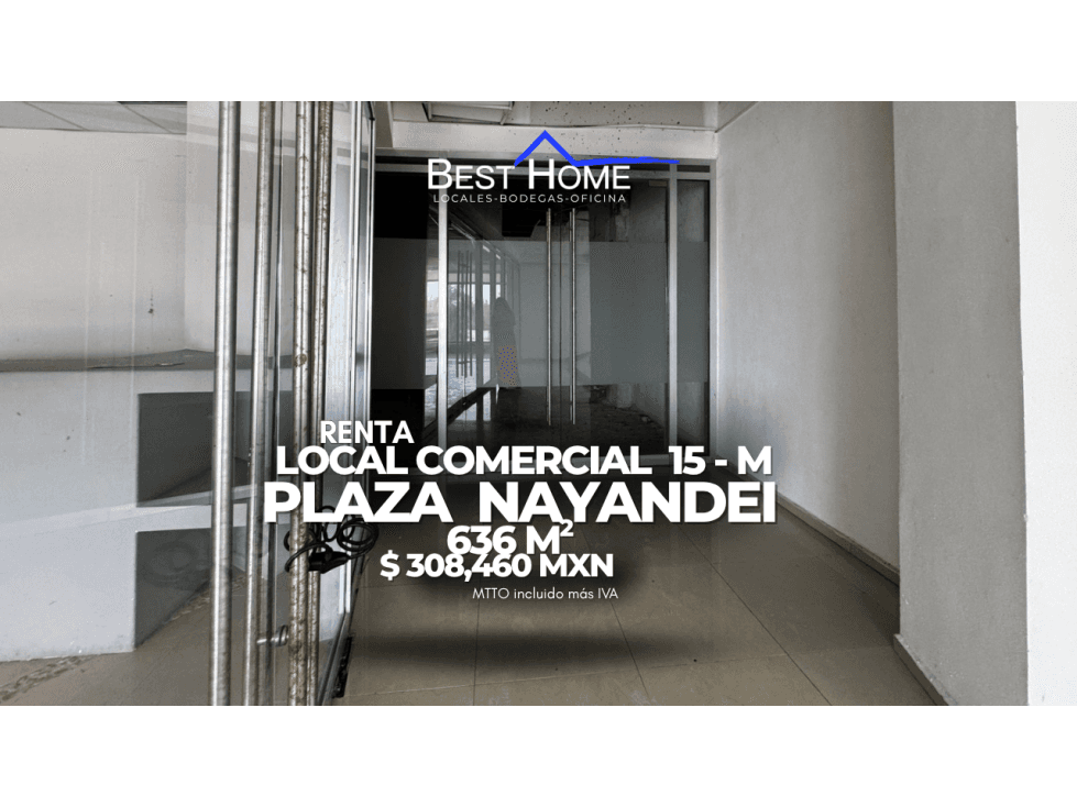 Se renta Local comercial Nuevo en Plaza Nayandei Av. Bonampak, Cancún - 1