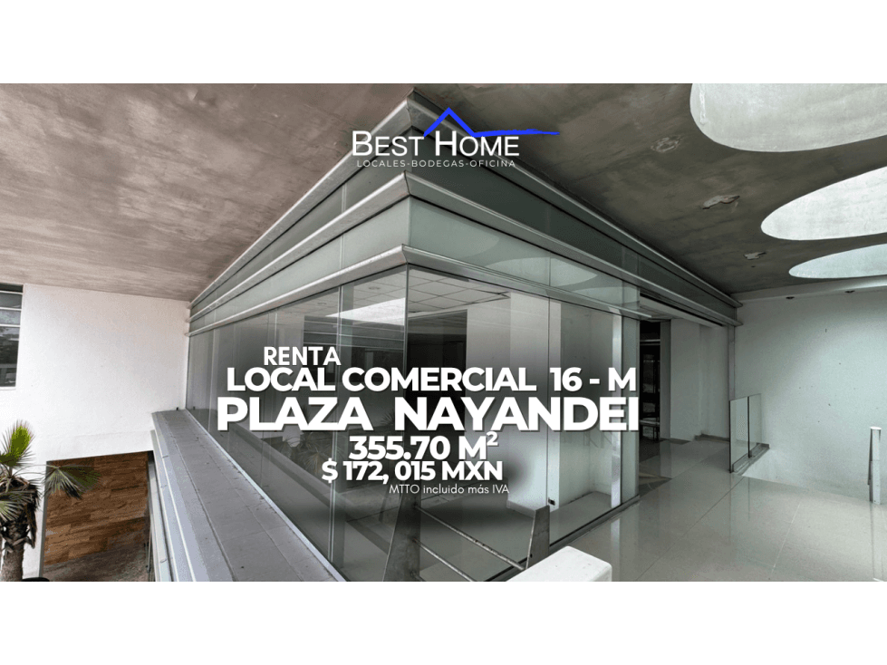 Se renta Local oficina Comercial Local 16-M en Plaza Nayandei, Cancún - 1