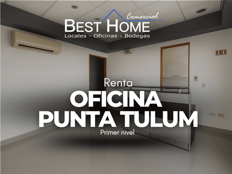Oficina 140 m2 en renta Punta Tulum Cancún Q. Roo - 1