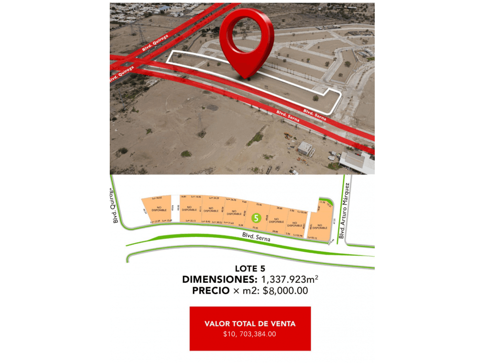 VENTA / Terrenos Blvd. Serna - 1