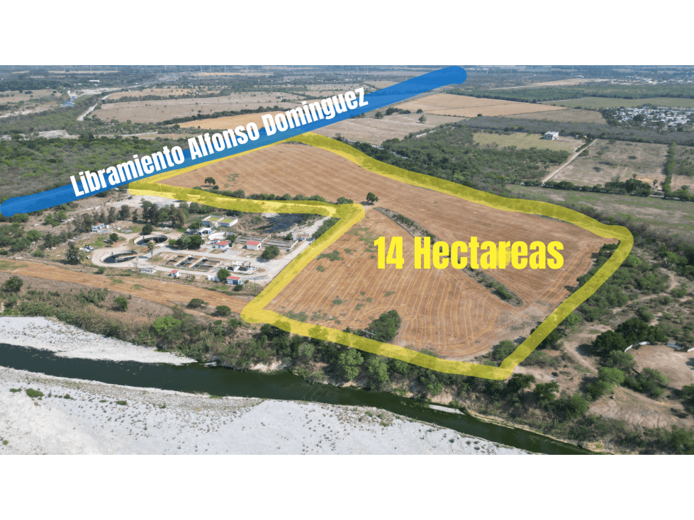 14 hectareas libramiento Alfonzo Mtz Dominguez Frente de carretera - 1
