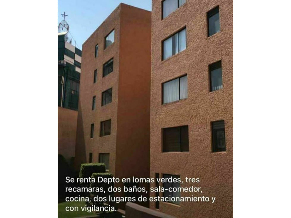 DEPARTAMENTO EN RENTA LOMAS VERDES - 1
