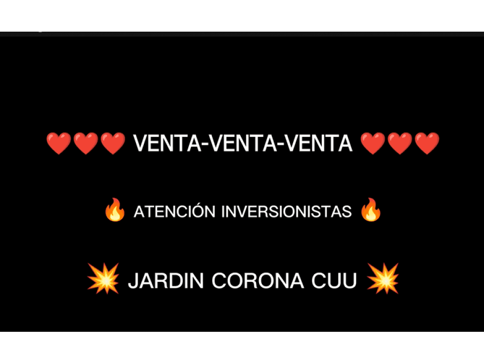 JARDIN CORONA CUU ... VENTA - VENTA - VENTA !!! - 1