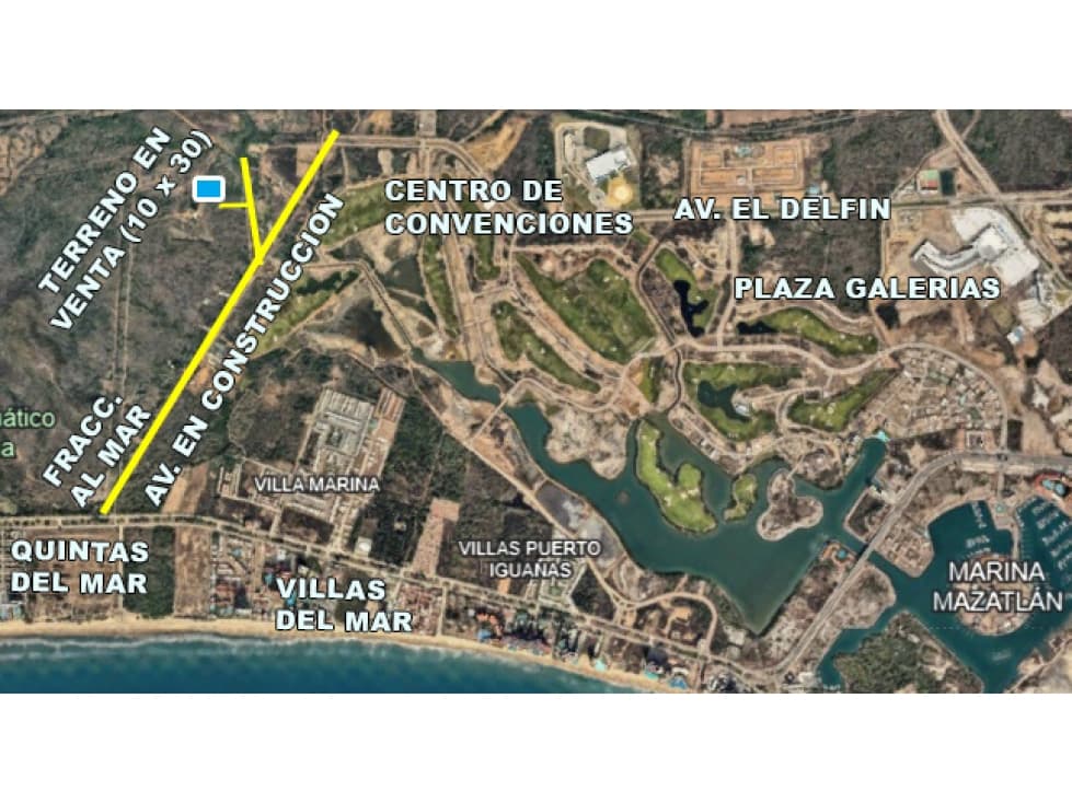 TERRENO EN VENTA EN MAZATLAN, CERCA DE AV. SABALO-CERRITOS Y PLAYA - 1