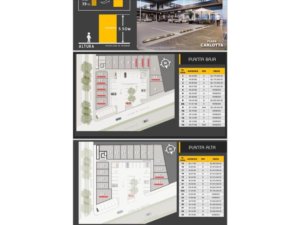 03096 VENTA DE LOCALES EN PLAZA CARLOTA, AL SUR, AGS. - 1