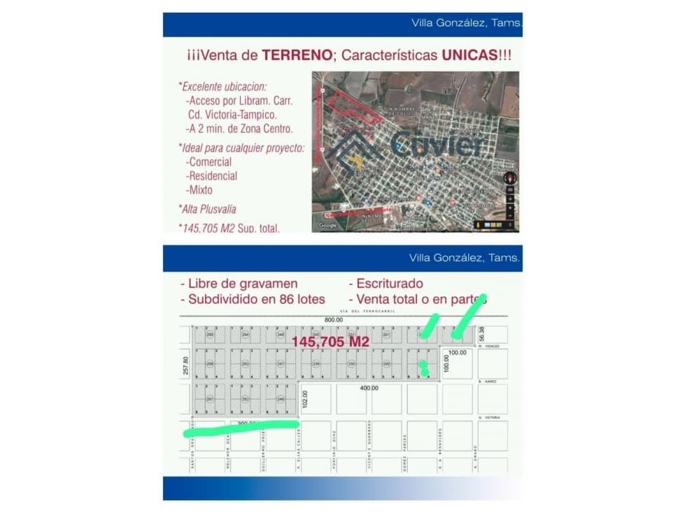 TV2003-VG TERRENO EN VENTA, GONZALEZ-VICTORIA - 1