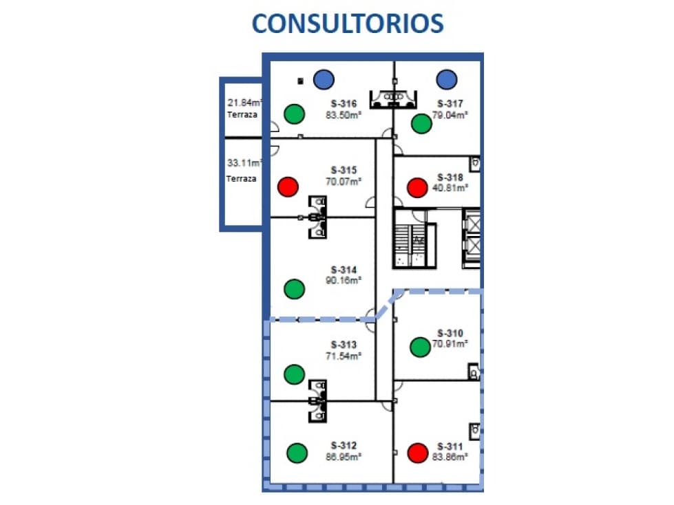 CONSULTORIO MEDICO EN VENTA PLAZA COMERCIAL ZONA LA RIOJA hz - 1