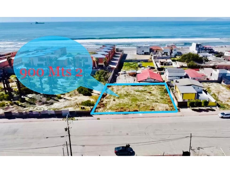 TERRENO DE 900 M2 EN VENTA EN FRACCIONAMIENTO MIRAMAR ROSARITO - 1