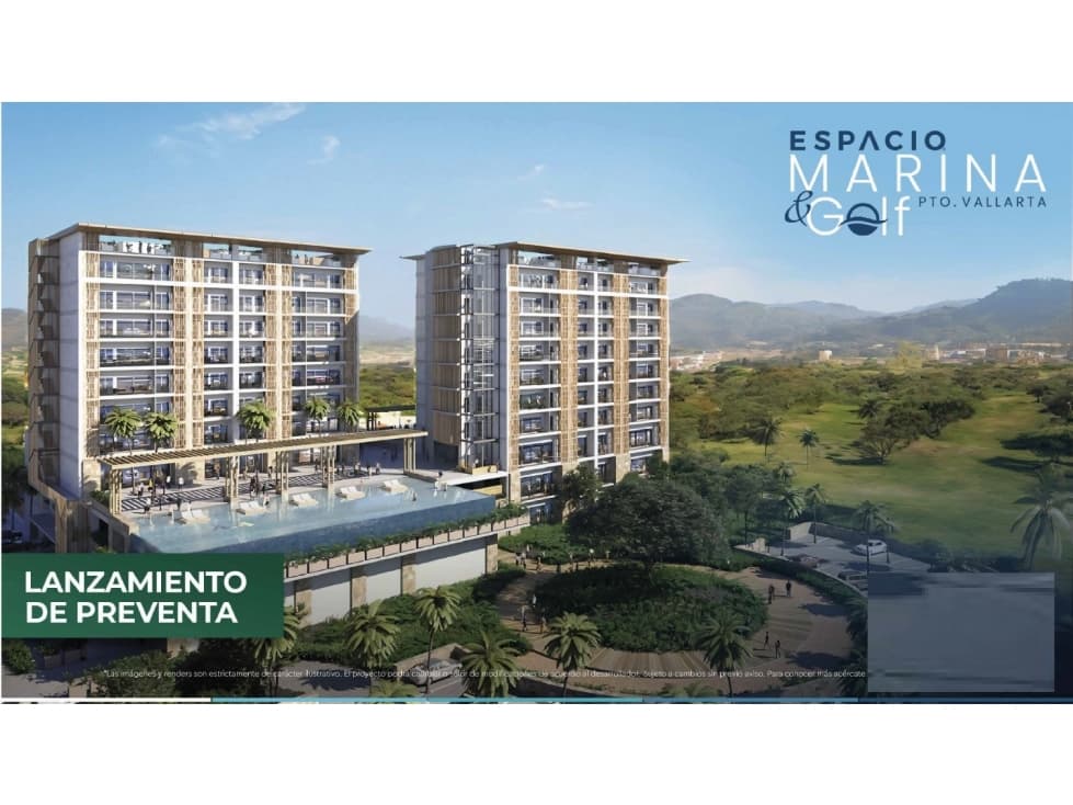 PREVENTA LOFT VISTA GOLF TORRE A MARINA & GOLF PUERTO VALLARTA DESDE - 1
