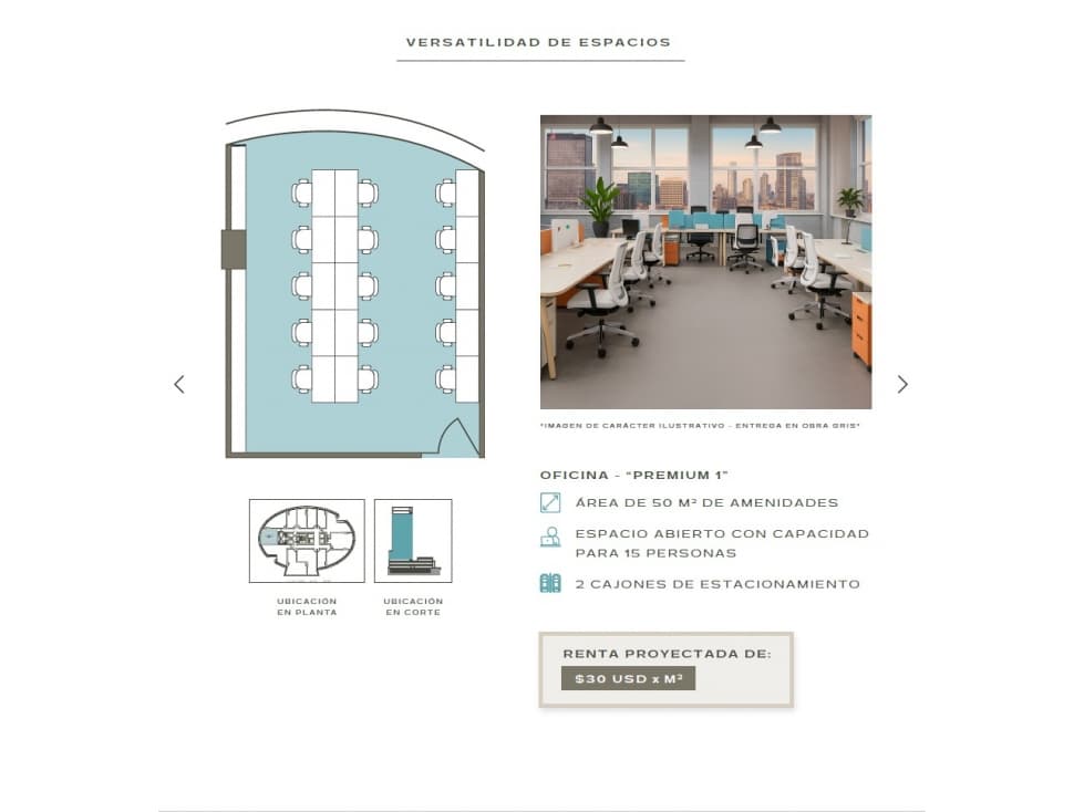 OFICINAS PREMIUM 1 EN VENTA EN ZONA RIO, ZONA DORADA DESDE - 1