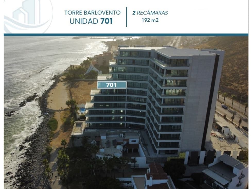 DEPTOS. NIVEL 7 EN PREVENTA EN TORRE BARLOVENTO ENSENADA DESDE - 1