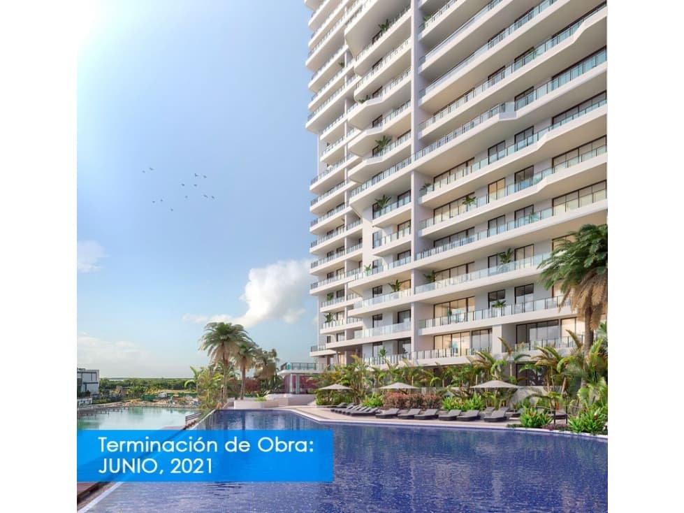SE VENDE DEPARTAMENTO EN BLUME, PUERTO CANCUN MÉXICO VE02-088MEX-CO - 1