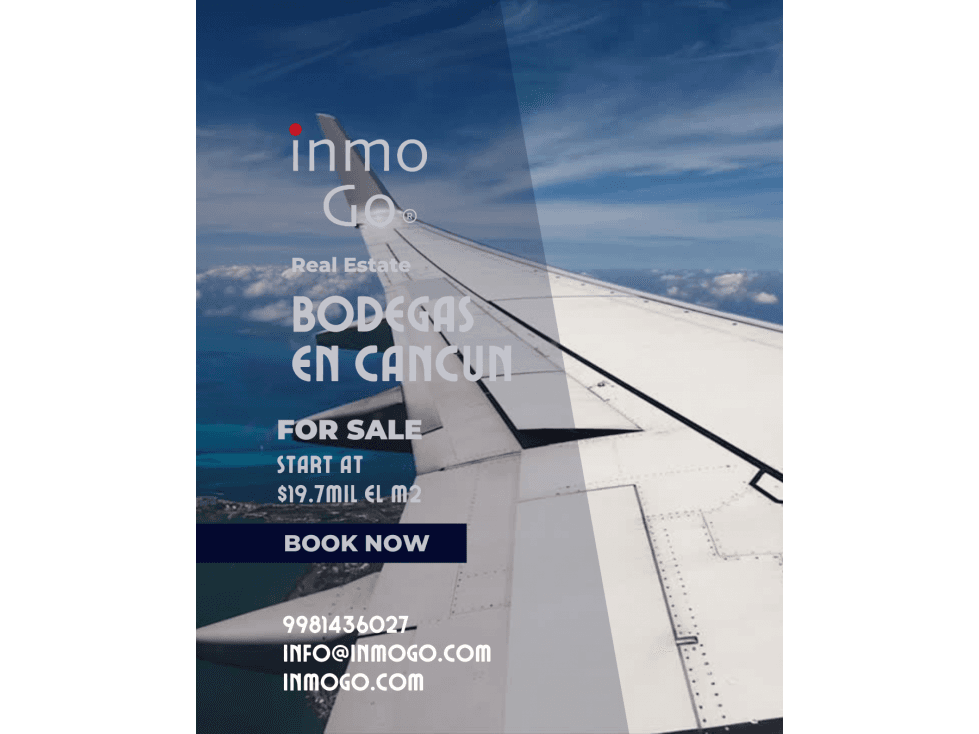 Venta Bodega en Parque industrial $8.946MDP, 443 m2 Cancun Aeropuerto - 1