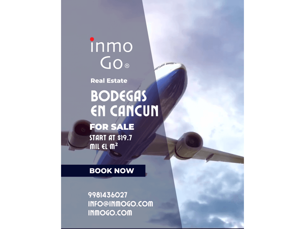 Venta Bodega $24.915 MDP, Terreno1330, Cancun Aeropuerto - 1