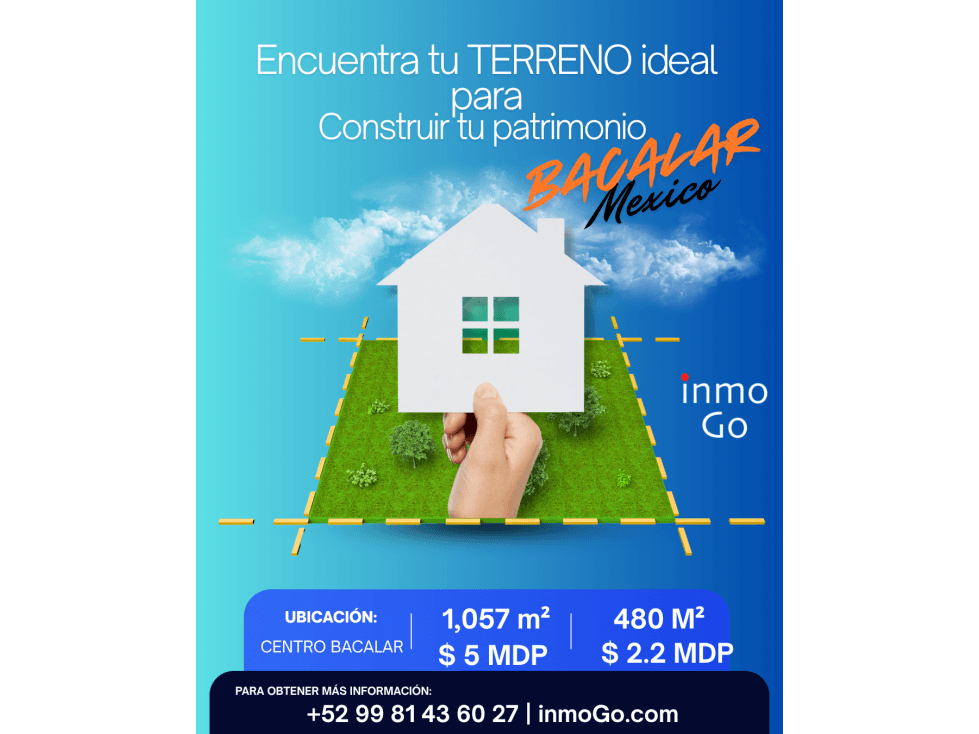 Venta Terreno Bacalar 1,057 m2 $5 MDP - 1