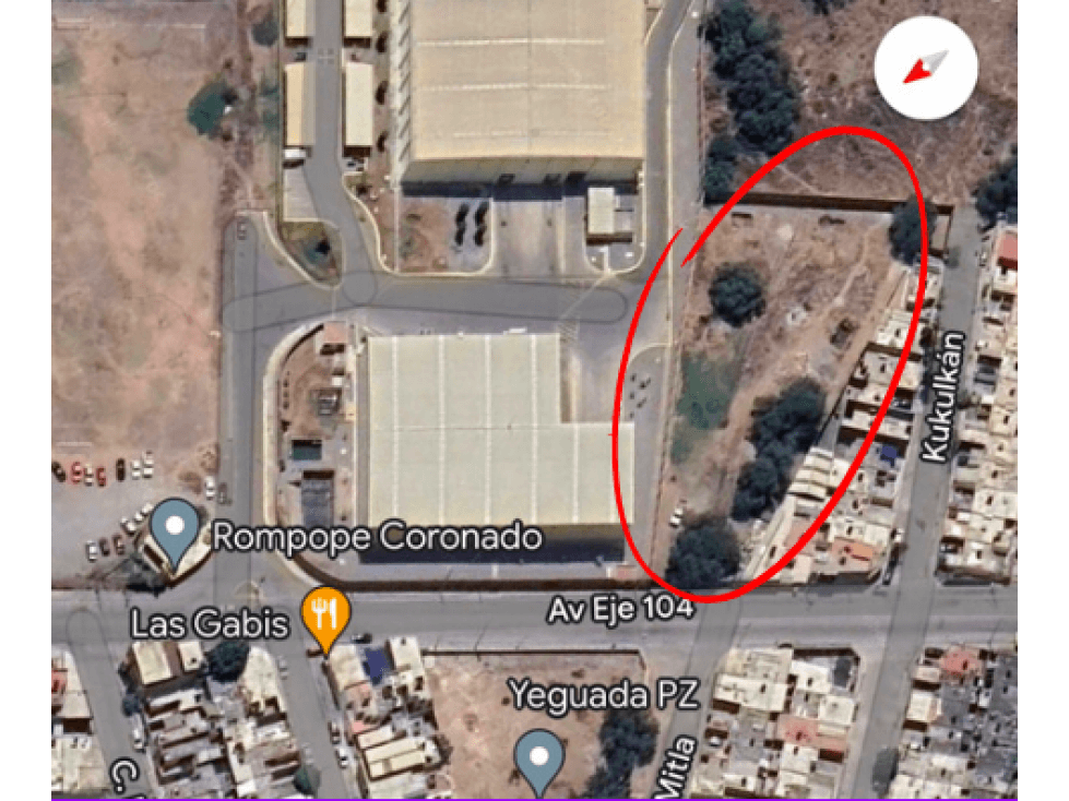 TERRENO EN VENTA EJE 104 - 1