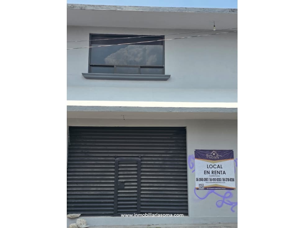 LOCAL EN RENTA EN COLINA HIDALGO NICOLAS ROMERO - 1