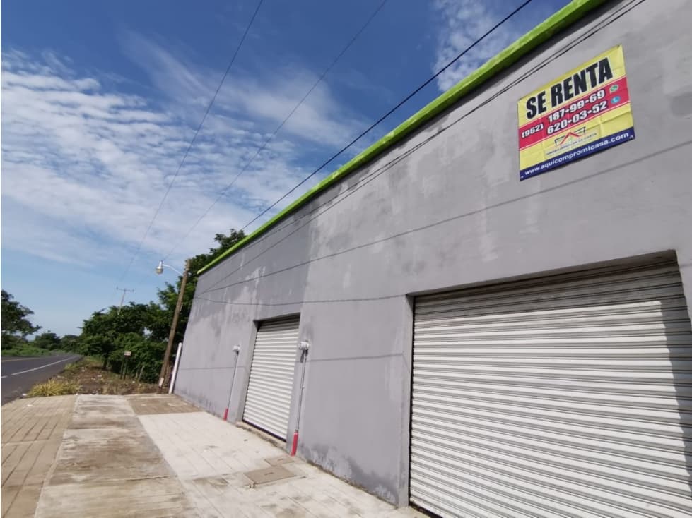 bodegas en renta sobre libramiento norte, en Tapachula, Chiapas - 1