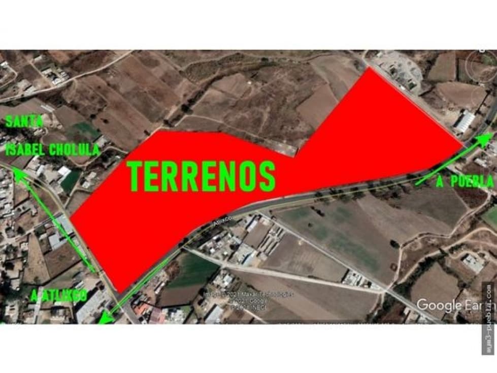 TERRENO EN VENTA SANTA ISABEL CHOLULA FEDERAL A ATLIXCO PUEBLA 2 - 1