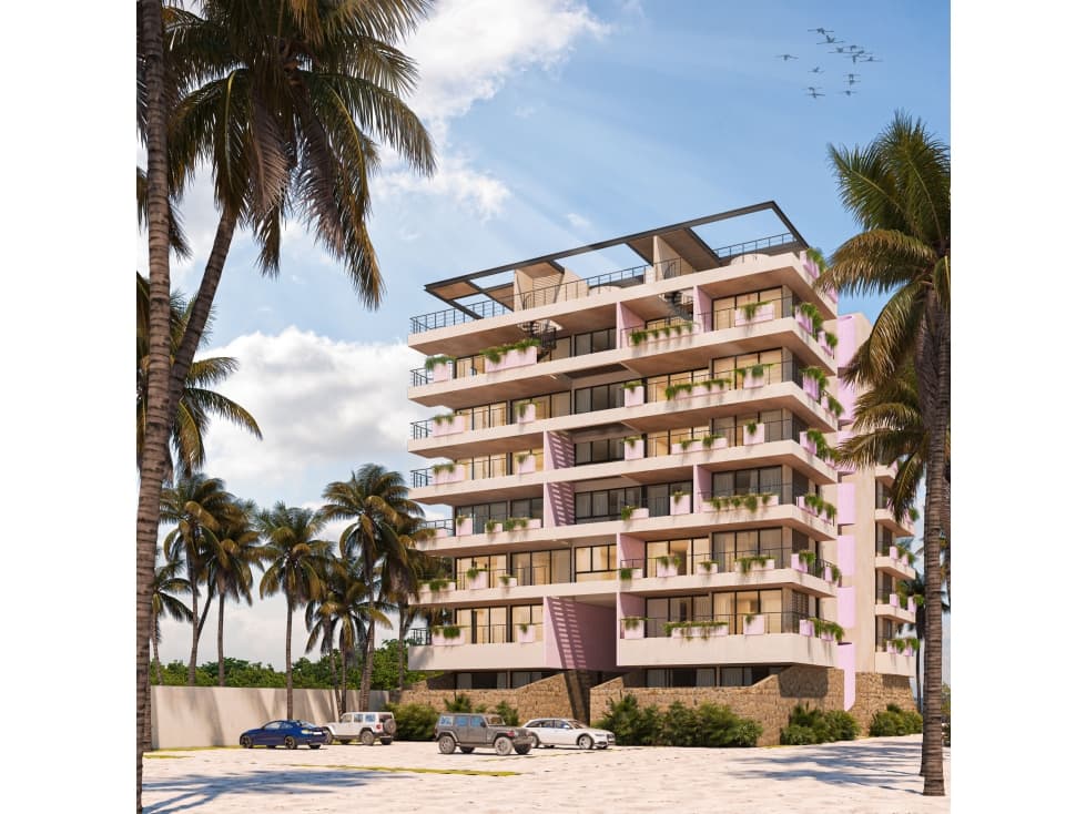 Venta de Departamentos Inversión en el Pueblo Mágico de Sisal, Rosa - 1