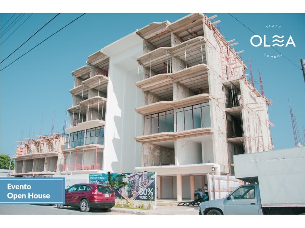 Venta de departamento en la playa, Yucatán Olea Condos - 1