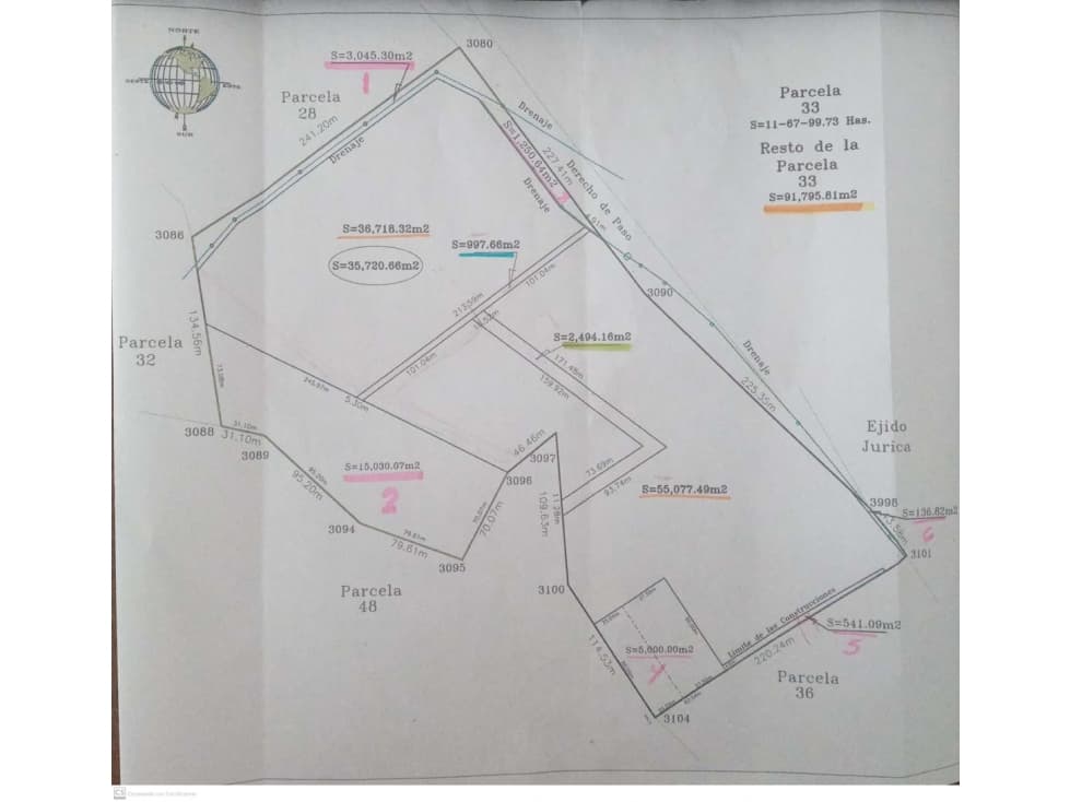 Venta de Hectareas Loma Bonita $1000m2 - 1