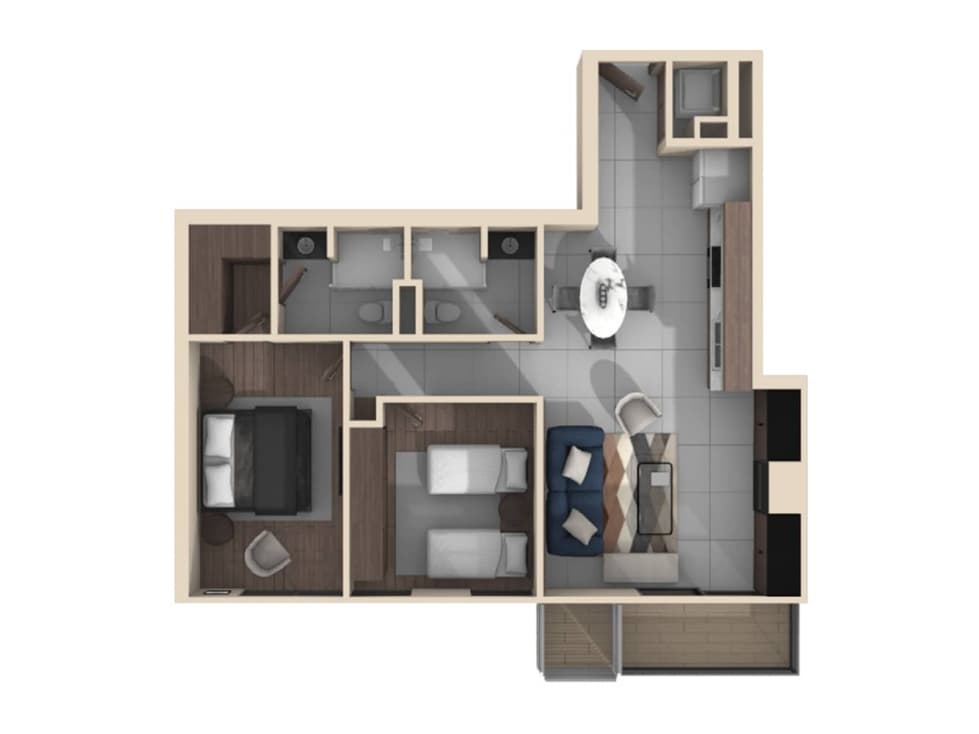 Departamento en venta en Torre KANAT en Santa Catarina en N. L. - 1