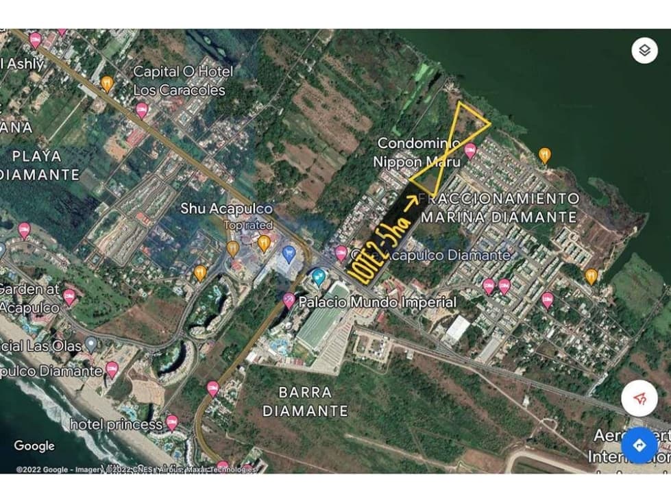 MAGNÍFICO TERRENO EN VENTA EN ZONA DIAMENTE, ACAPULCO, GUERRERO. - 1