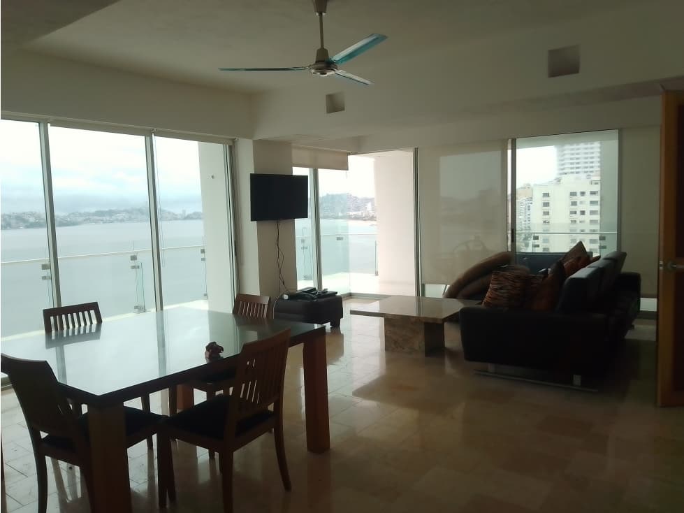 RENTA DEPTO 3REC AMUEB AV COSTERA FRACC MAGALLANES ACAPULCO - 1