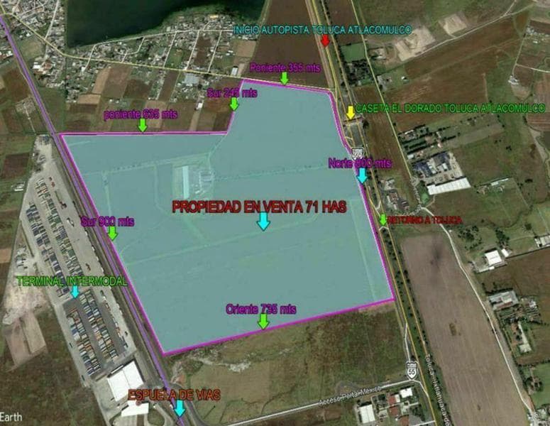 TERRENO INDUSTRIAL EN VENTA EDO.MEX/TOLUCA - 1