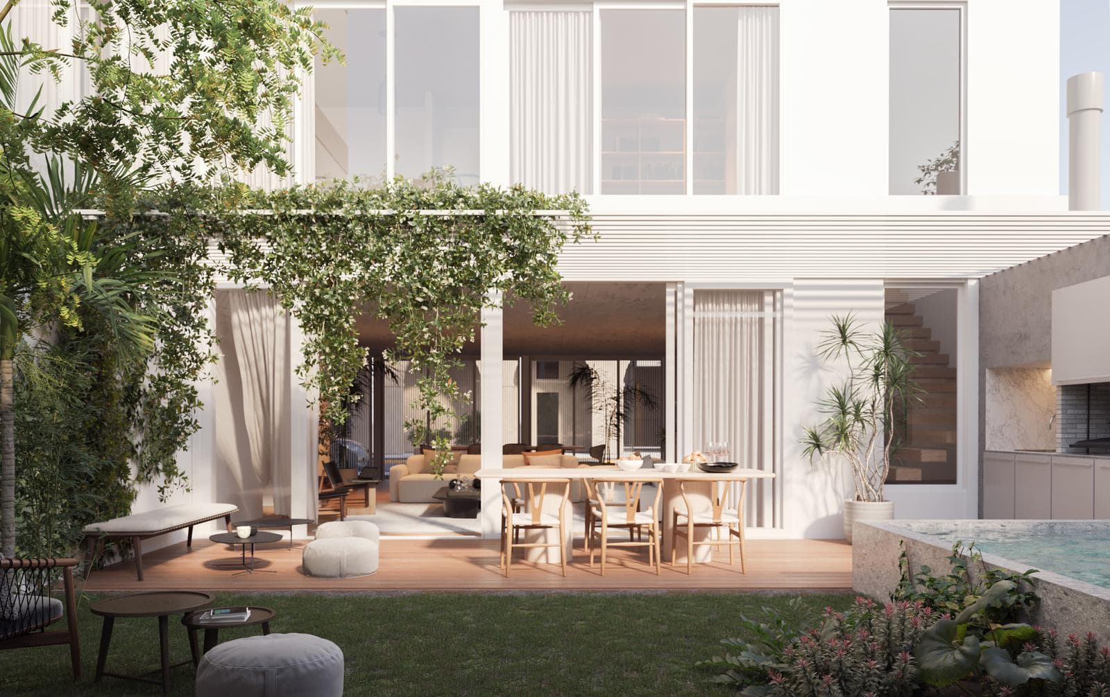 DEPTO ESTILO CASA CON JARDIN, PILETA Y PARRILA - NUÑEZ BELGRANO - 1