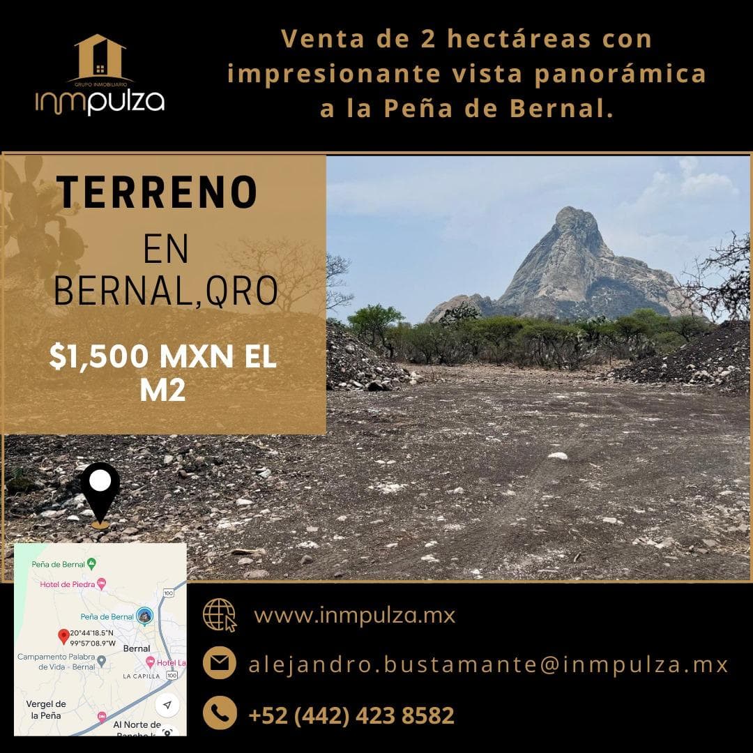 Terreno para proyecto Residencial o TurÍstico en Bernal Queretaro - 1
