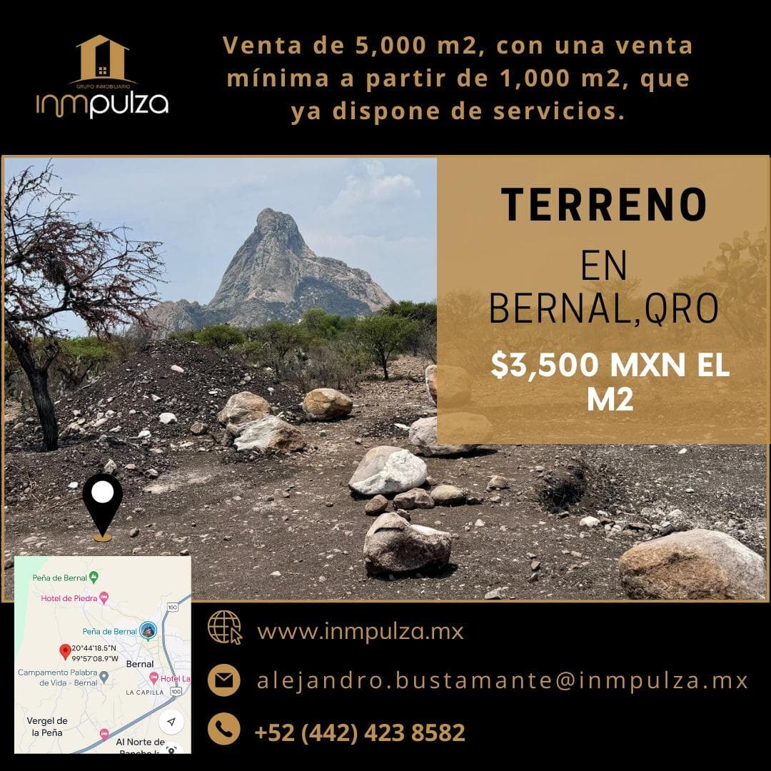 5 Terrenos en Bernal, Queretaro para proyecto residencial - 1