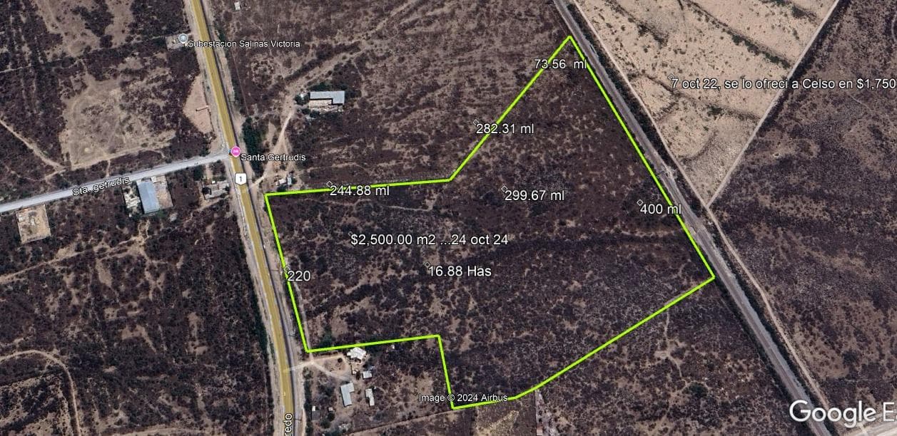 TERRENO INDUSTRIAL EN VENTA EN SALINAS VICTORIA N.L. - 1