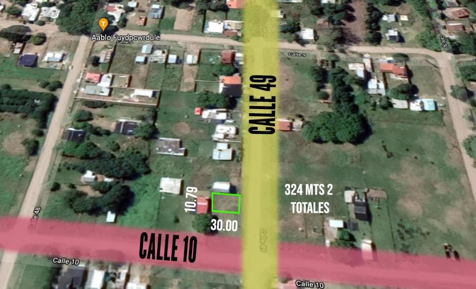 Terreno venta 10.79x30 mts - 324 mts 2 totales - Santa Teresita - 1