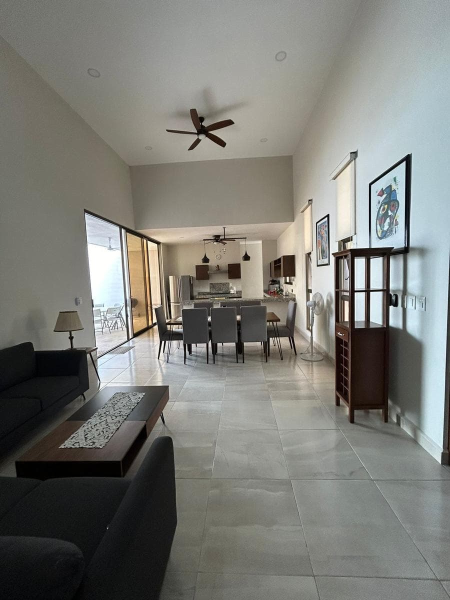 CASA EN RENTA MERIDA, CONKAL, EN PRIVADA, AMUEBLADA, DISPONIBLE. - 1