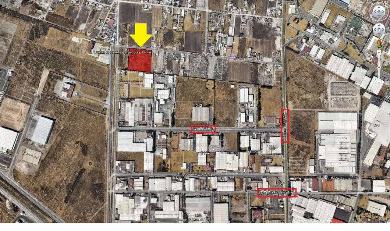 VENTA DE TERRENO INDUSTRIAL EN ISIDRO FABELA LERMA CERCA DE UNIDAD DE ESTUDIOS SUPERIORES - 1