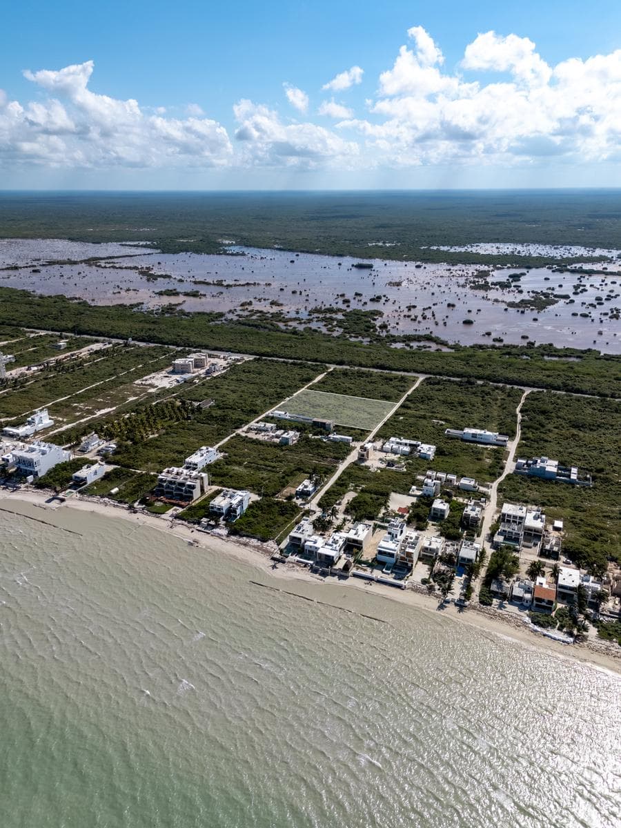 TERRENO EN VENTA A 150 METROS DEL MAR EN LAS PLAYAS DE SAN BENITO, YUCATÁN. - 1