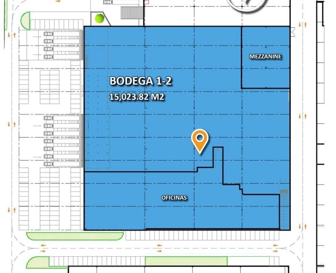 Bodega Industrial Renta Azcapotzalco 15023 m2 - 1