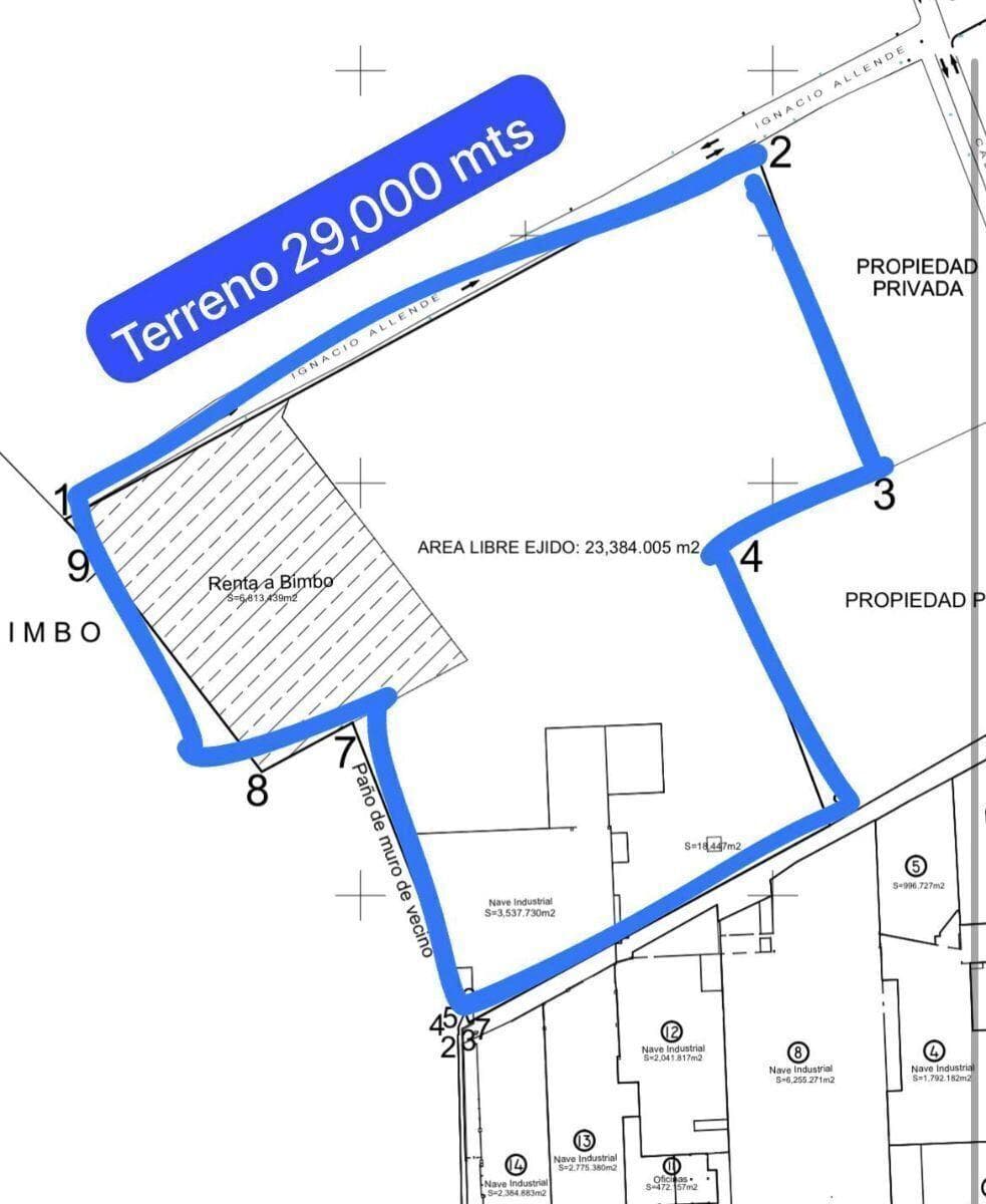 Terreno Renta Toluca 29,000 m2 - 1