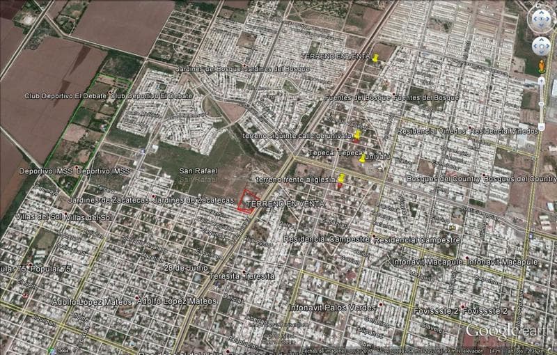 TERRENO BLVD.FCO.AGRAZ (DREN JUAREZ)LOS MOCHIS SIN. - 1