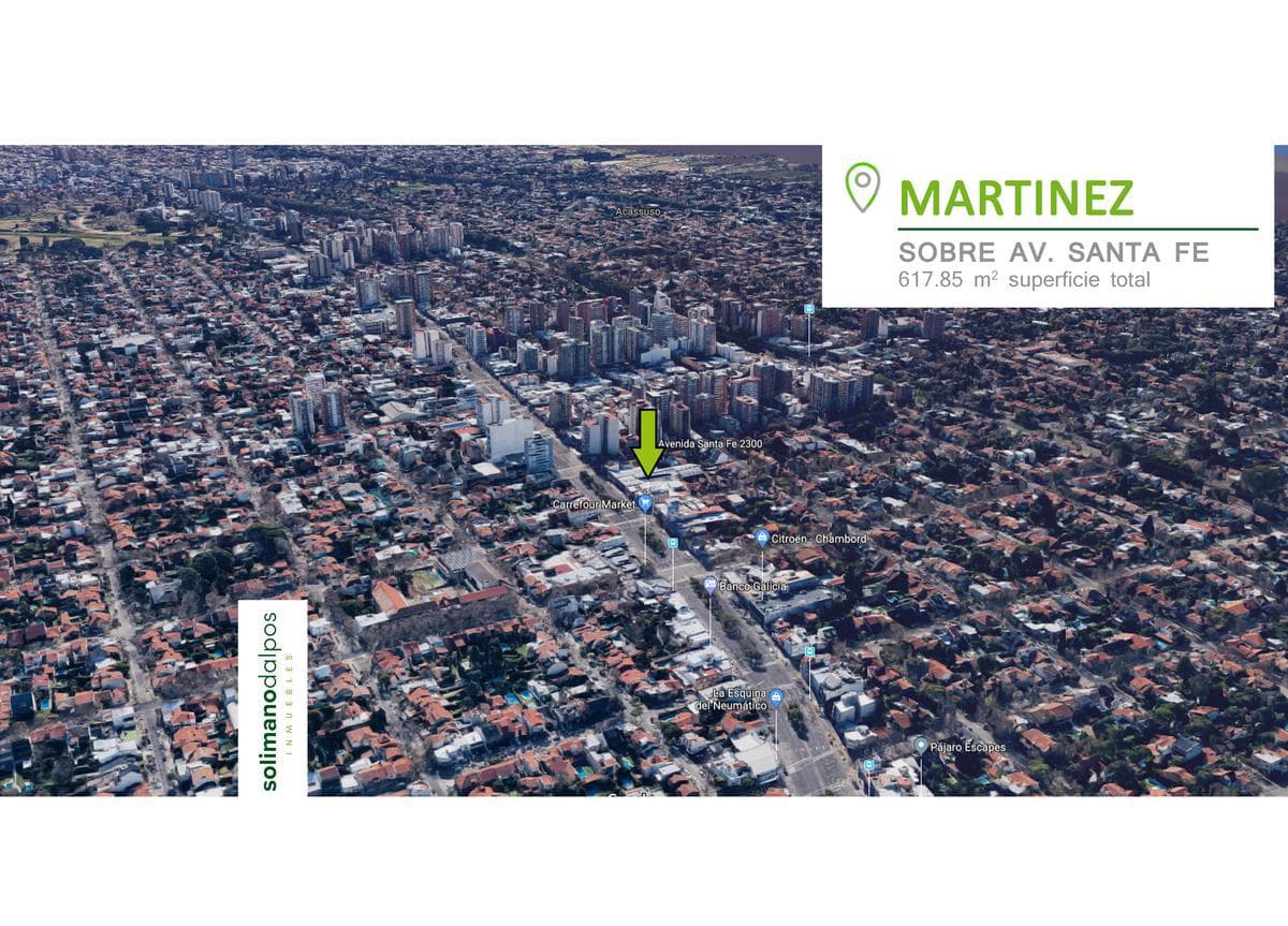 Terreno en venta - 617 m2 totales - Martinez - 1