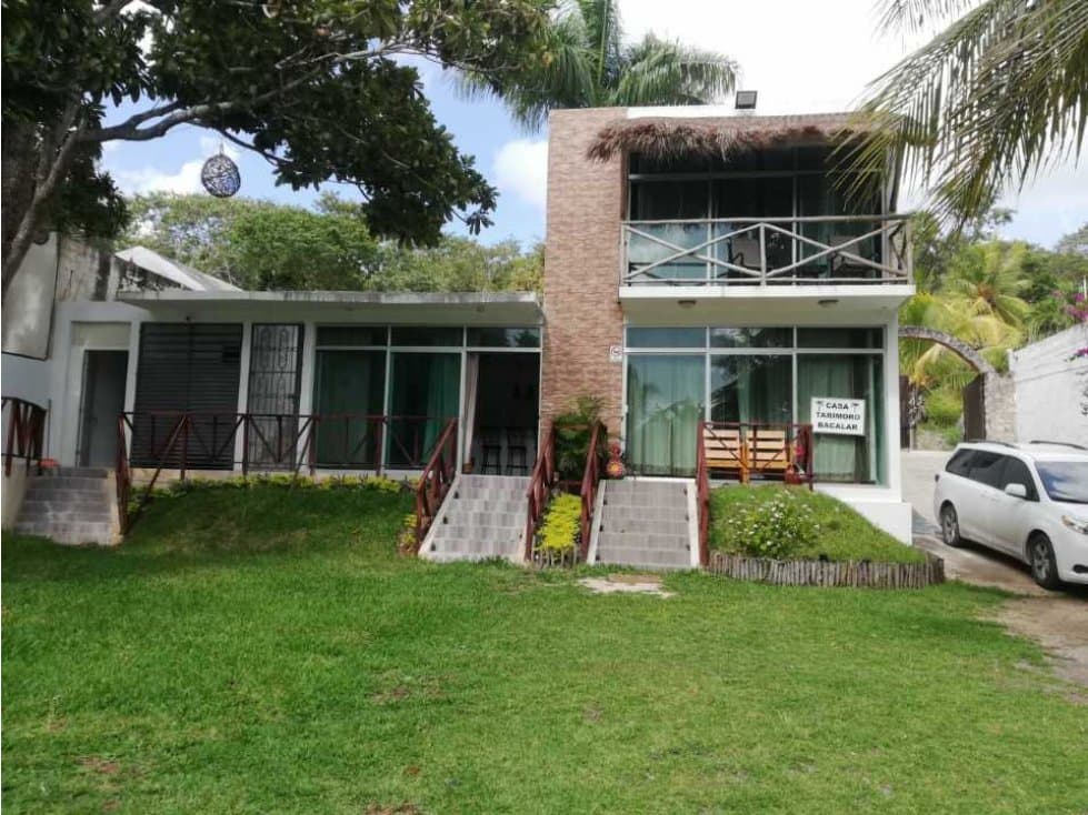 SE RENTA Casa frente a Laguna de Bacalar, Q. Roo, México - 1