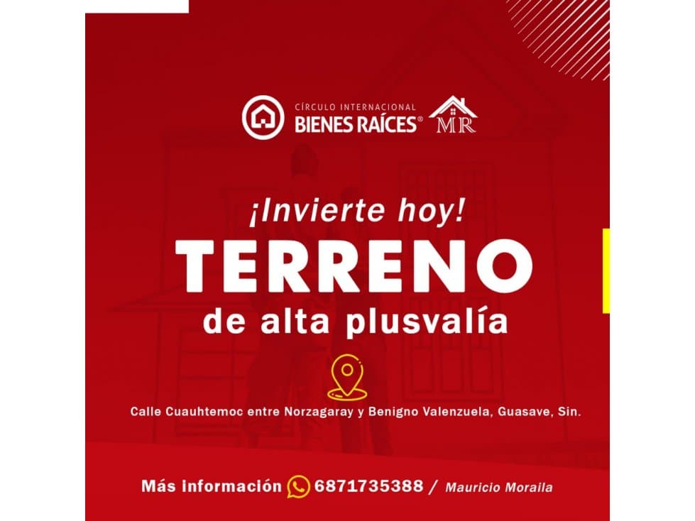 INVIERTE HOY!!! TERRENO DE ALTA PLUSVALIA. - 1