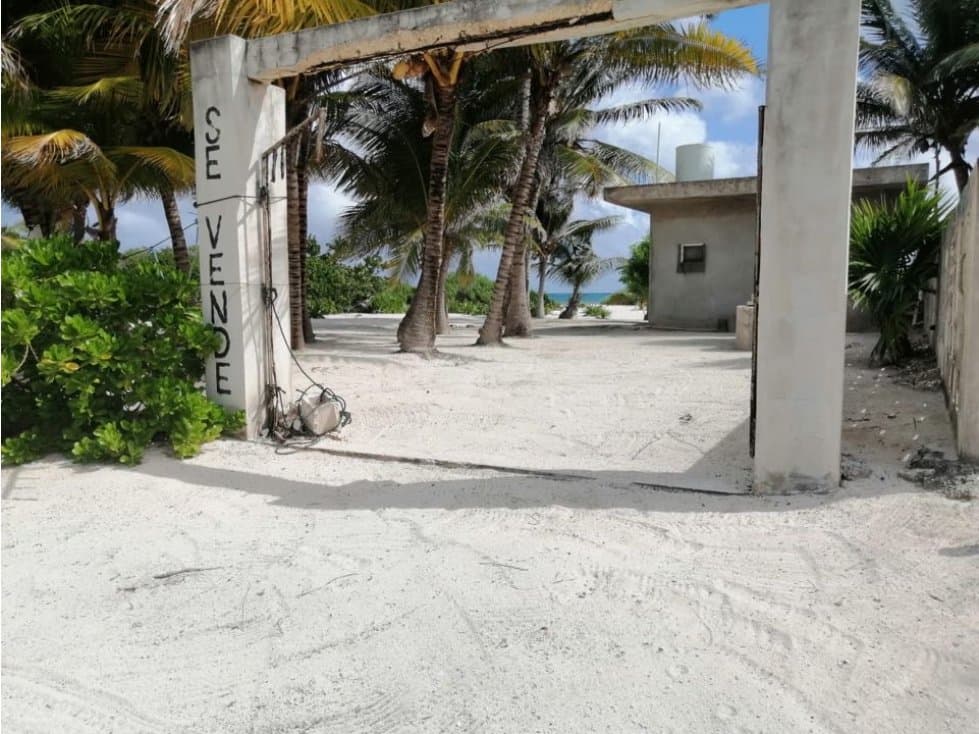 Mahahual el placer .1052 m2.(20ml)con Bungalo. - 1