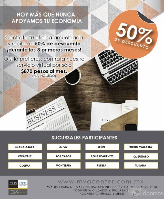 OFICINAS VIRTUALES EN TAN SÓLO $870 IVA INCLUIDO!! - 1